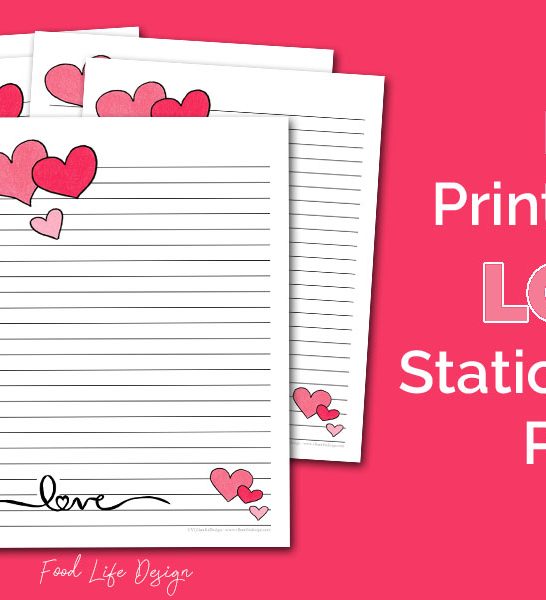 Free Printable Valentine’s Day Stationery