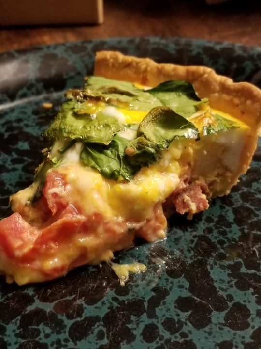 Bacon Spinach and Tomato Quiche Recipe