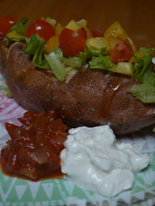 Mexican Style Stuffed Sweet Potatoes